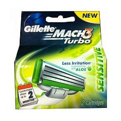  Кассеты для станков Gillette Mach3 Turbo Aloe N2 