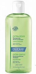  Шампунь "Ducray Extra-Doux" защитный для частого применения без парабенов 200мл N1 