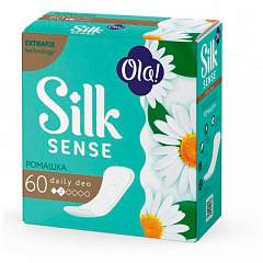  Прокладки гигиенические "Ola" Silk sense Daily deo Ромашка ежедневные дезодорированные N60 