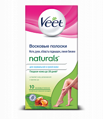 Полоски восковые Veet для депиляции с маслом ши N10