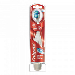  Зубная щетка "Колгейт" 360 Optic White средняя питание от батарейки N1 