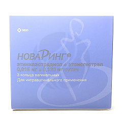  НоваРинг контрацептив 0.015мг+0,120 мг/сутки N3 
