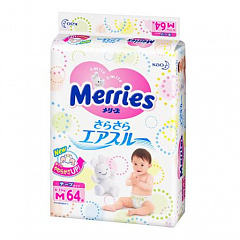 Подгузники "Merries" 6-11кг M N64