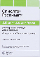 Спиолто Респимат р-р д/ингал 2,5мкг+2,5мкг/доза №1 