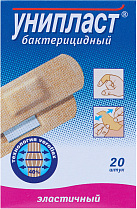 Лейкопластырь бактерицидный "Унипласт+бакт" ("Veroflex") 1,9*7,2см набор N20 