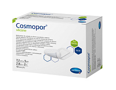  Повязка "Cosmopor silicone" послеоперац сорбционная 7.2см*5см N10 