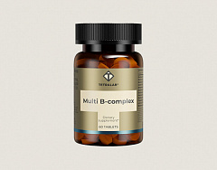  Мульти В-Комплекс для нервной системы, волос и ногтей "Tetralab" (БАД) тб 560мг N60 