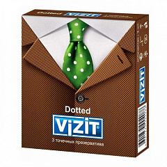  Презерватив "Vizit" Dotted точечные N3 