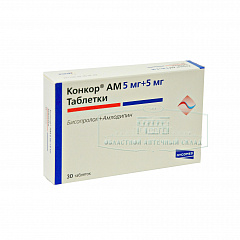  Конкор АМ тб 5мг+ 5 мг N30 
