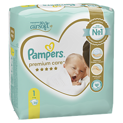  Подгузники "Pampers Premium Care" 2-5кг Newborn N20 