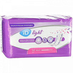  Прокладки урологические iD Light Normal (Изделия гигиенич впитывающ однораз для ухода за больными) N14 