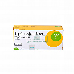  Тербинафин-Тева тб 250мг N28 