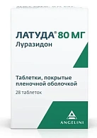 Латуда тб п/пл об 80мг №28 
