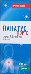 Панатус форте сироп 7,5мг/5мл 200мл №1 