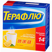 ТераФлю от гриппа и простуды (лимон) пор N14