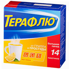 ТераФлю от гриппа и простуды (лимон) пор N14