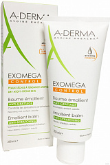  Бальзам для лица и тела "A-Derma" Exomega Control смягчающий в стерильной упаковке 200мл N1 