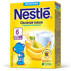  Каша Nestle мол. овсяная с грушей и бананом 220г N1 