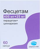 Фесцетам капс 400 мг+25 мг N60 