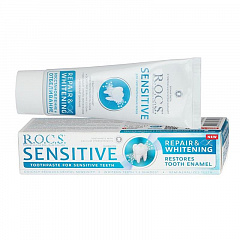  Зубная паста "R.O.C.S" Sensitive восстановление и отбеливание 94г N1 