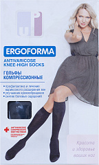  Гольфы компрессионные "Ergoforma" закрытый носок 15-17мм рт ст 1разм N1 