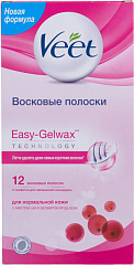 Полоски восковые Veet для депиляции для норм кожи N12