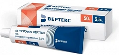  Кетопрофен-ВЕРТЕКС гель 2.5% 50г N1 