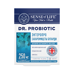  ЭнтероПро Сахаромицеты Буларди "Sense of Life Dr. Probiotic (Сенс оф лайф)" (БАД) капс N30 