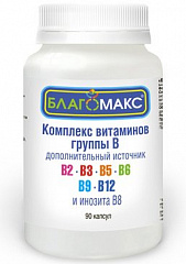  Благомакс БАД Комплекс витаминов В капс 0.15г N40 