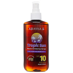  Масло-активатор загара Krassa Troric Sun SPF-10 водостойкое 150мл N1 
