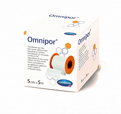  Пластырь "Omnipor" нетканый (белый) гипоаллергенный 5см*5м N1 