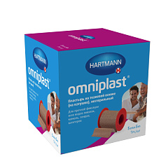  Пластырь "Omniplast" цв кожи (текстиль) 5см*5м N1 