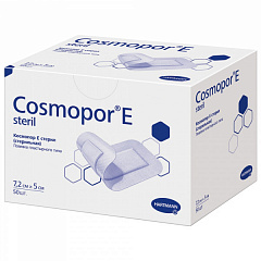  Повязка "Cosmopor E" стер самоклеющ послеоперац сорбционная 7.2см*5см N50 