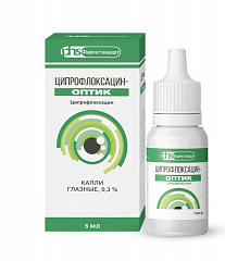  Ципрофлоксацин-Оптик капли 0.3% 5мл N1 