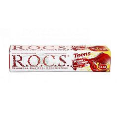  Зубная паста "R.O.C.S" teens (для детей и подростков) "вкус активного дня" кола и лимон 74г N1 