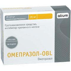  Омепразол-OBL капс 20мг N28 