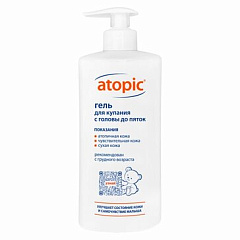  Гель для купания "Atopic" с головы до пяток 400мл N1 