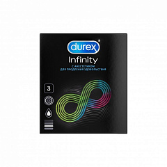  Презерватив DUREX Infinity анестетиком гладкие N3 