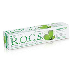  Зубная паста "R.O.C.S" "энергия утра" двойная мята 74г N1 